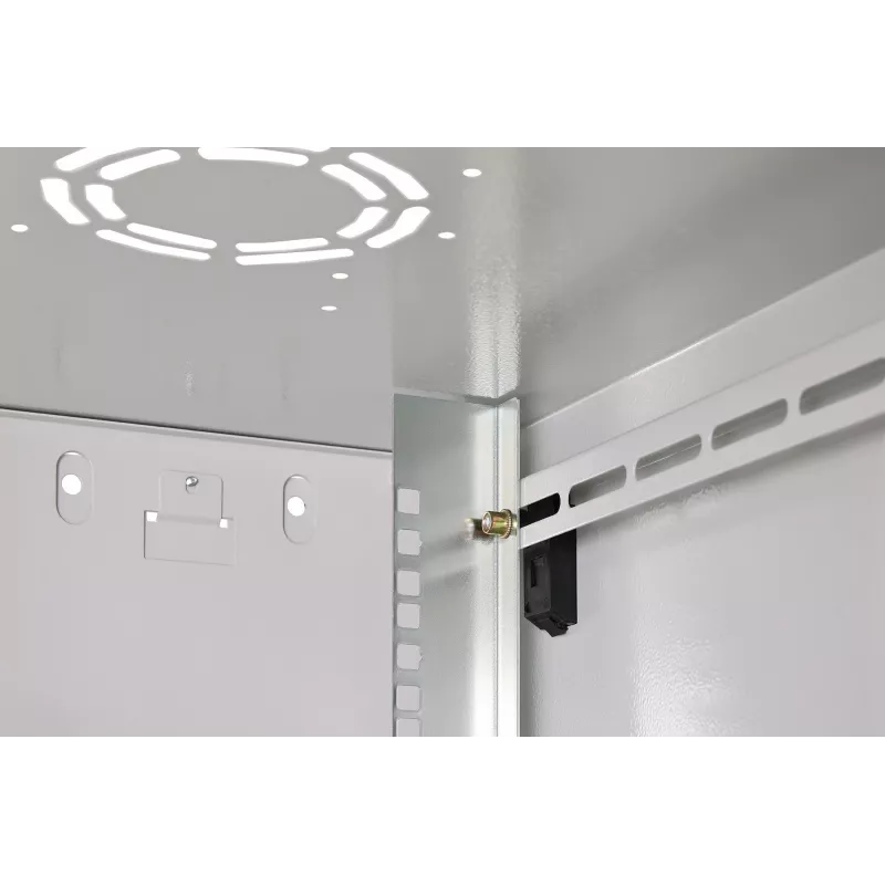 Sienas stiprinājuma skapis DIGITUS Dynamic-N 12U 600x600 mm IP20, atslēgas slēdzene, kabeļu pārvaldība, ne samontēts