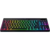 MelnsWidow V4 Low-Profile TKL HyperSpeed, spēļu tastatūra melna, DE izkārtojums, Razer Low-Profile oranža
