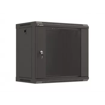 Sienas skapis LANBERG WF03-5309-10B, 9U, 500×350×540 mm, maks. slodze 60 kg, melns
