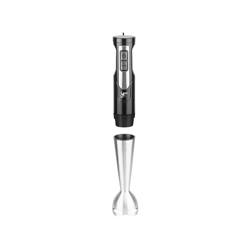 Rokas iegremdējamais blenderis LAFE BRK-003A, 800 W, melns/sudrabains, nerūsējošā tērauda asmens, 0,6 L bļoda, 0,5 L krūze