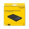 HDD/SSD korpuss DeLOCK 42011 Melns 2.5 collu SATA III 5 Gbit/s