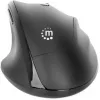 Manhattan Ergonomic Wireless pele, Right Handed, Adjustable 800/1200/1600dpi, 2.4Ghz (up to 10m), Six Button with Scroll Wheel, Combo USB=A and USB-C receiver, Melns, AA baterija (included), Three Year Warranty