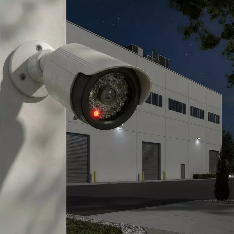 Manekena cilindriskā kamera ar IR gaismas diodēm, CEE IR1800 W — nefunkcionējošs novērošanas atbaidītājs
