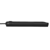 Strāvas sadalītājs MACLEAN MCE395 B — 5 ligzdas, 3×USB, 110–240 V maiņstrāva, 2,1 A USB, 2500 W, 1,5 m kabelis, melns
