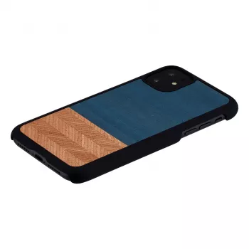 Viedtālruņa maciņš man and wood iPhone 11 — džinsa melns aizsargapvalks