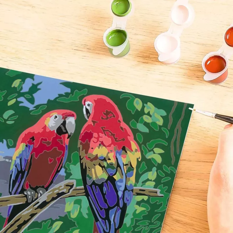 Ravensburger Malen nach Zahlen - Krāsaini papagaiļi