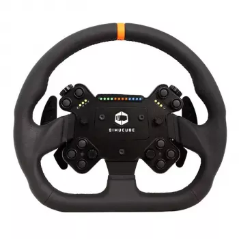 Simucube Valo GT-23 bezvadu stūre, 32 cm, āda, melna