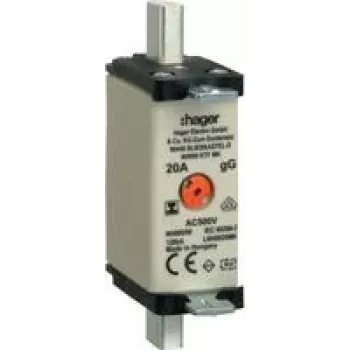 HAGER LNH0020MK drošinātājs NH000 20A 500V gG MKen. S-frei (LNH0020MK)