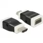 savienotāju adapteris DeLOCK 65586 HDMI-A uz VGA melns balts