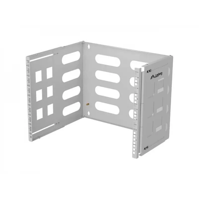 Sienas stiprinājuma 19 collu plaukts LANBERG 8U, dziļums 497×400/240 mm, pelēks