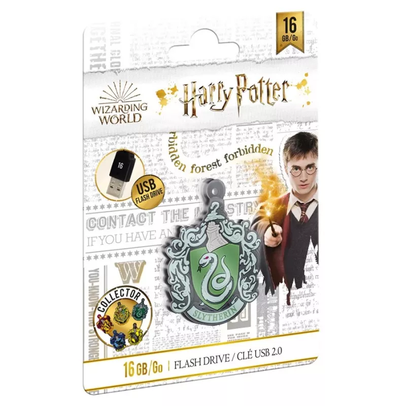 USB zibatmiņa Emtec Harry Potter Collector Slytherin 16 GB USB Type-A 2.0 melna