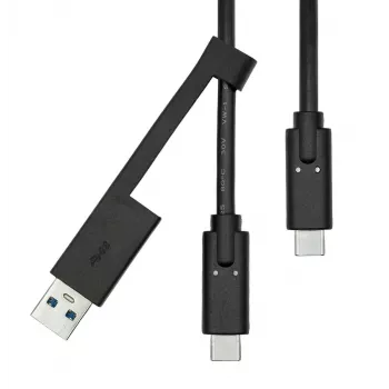 USB-A uz USB-C kabelis ProXtend USBCWA-001 1 m, melns, 0,06 kg