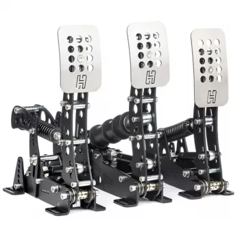 Heusinkveld Ultimate+ 3 pedāļu komplekts melns — tiešās piedziņas sim sacīkšu pedāļu komplekts, 3 pedāļi