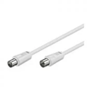 Wentronic Goobay Antenas savienojuma kabelis, balts, 7,5 m - IEC/Coax spraudnis IEC/Koax ligzda (11513)