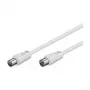 Wentronic Goobay Antenas savienojuma kabelis, balts, 7,5 m - IEC/Coax spraudnis IEC/Koax ligzda (11513)