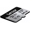 MicroSD karte Lexar 64GB UHS-I Class 3 SILVER PLUS