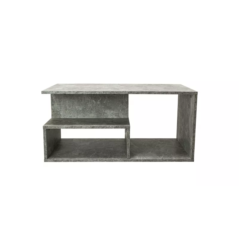 Kafijas galdiņš Top e Shop PRIMA BETON, brīvas formas virsma, taupe, 900×510×430 mm, 1 kāja