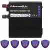 Qoltec Smart Monolith akumulatora lādētājs LiFePO4 AGM GEL SLA akumulatoriem | 10A | 12V