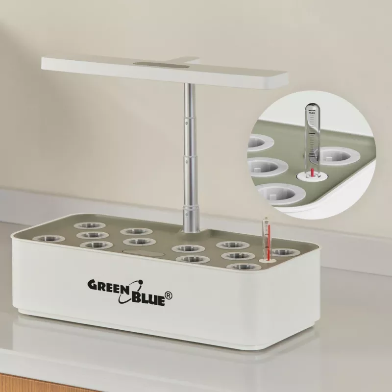 GreenBlue Intelligentā iekštelpu augu audzēšanas sistēma, SMART pods, 4L ietilpība, 12 augiem, pilna spektra LED, GB133