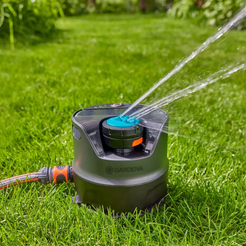Apļveida ūdens smidzinātājs Gardena AquaPrecise Melns Zils Pelēks 1 gab.