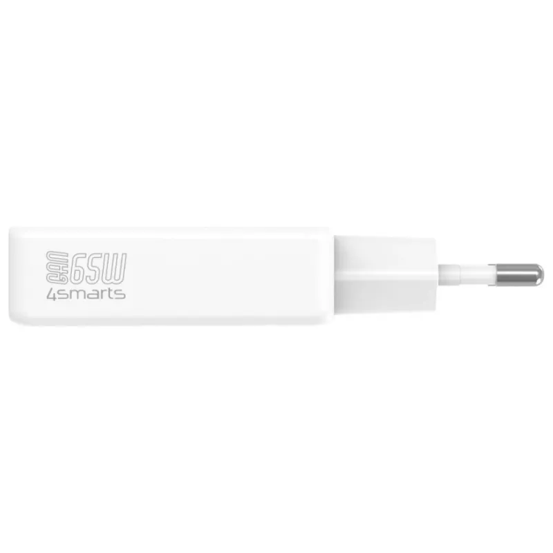Lādētājs PDPlug Dual 65W GaN 2xUSB-C balts
