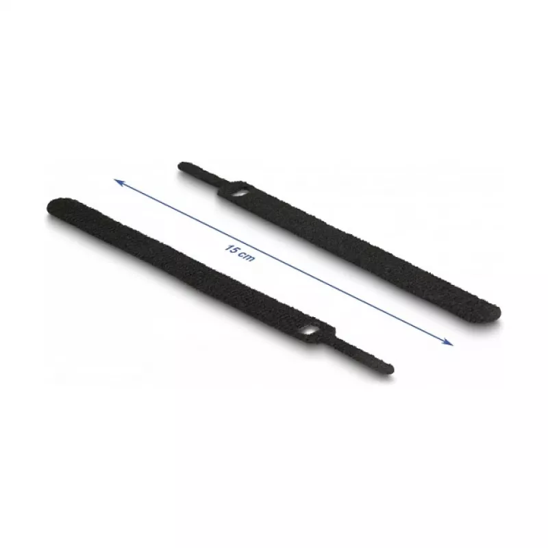 Āķa un cilpas kabeļu saite DeLOCK 19076 150x12mm Daudzkrāsainas 10 gab. komplekts