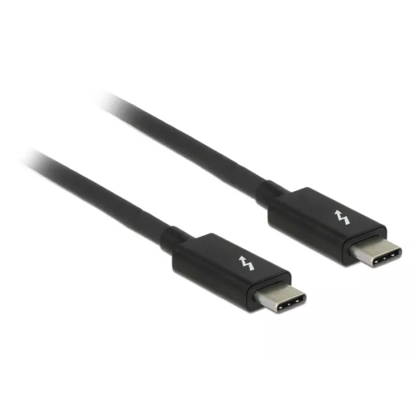Thunderbolt kabelis DeLOCK 84845 1 m 20 Gbit/s melns