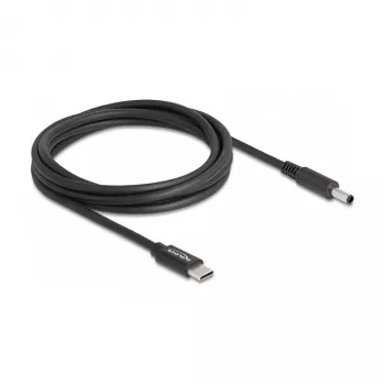 DeLOCK klēpjdatora uzlādes kabelis USB Type-C vīrišķais uz Dell 4.5 x 3.0 mm vīrišķais 1,5 m 20 V