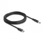 DeLOCK klēpjdatora uzlādes kabelis USB Type-C vīrišķais uz Dell 4.5 x 3.0 mm vīrišķais 1,5 m 20 V