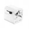 Ceļojuma strāvas adapteris GEMBIRD TPA-EU1A1C20-01-W 20W, USB-A 18W + USB-C 20W, Schuko ligzda, ieeja 100–250 V