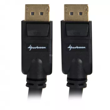 DisplayPort kabelis Sharkoon 1.3, 4K, 1 m, melns