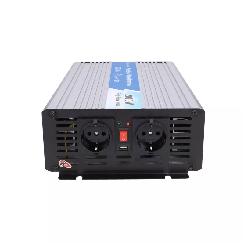 Extralink OPIP-2000W | Sprieguma pārveidotājs | automobiļu 12V, 2000W tīra sinusoidāla viļņa