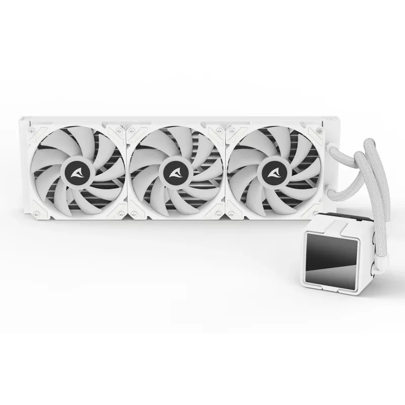 Viss-vienā CPU ūdens dzesētājs Sharkoon S60 ARGB balts 360mm radiators