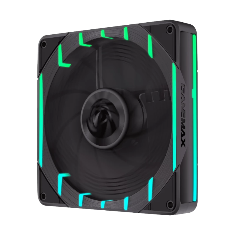 GAMEMAX TORNADO T14 ARGB-R 140mm korpusa ventilators - melns