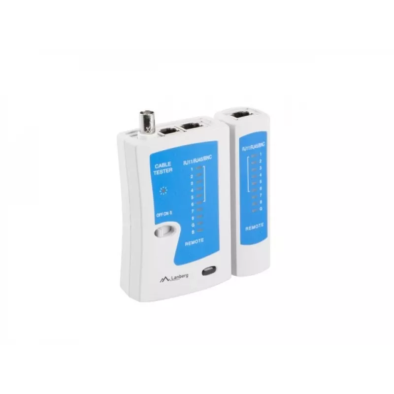 Lanberg NT-0401 tīkla kabeļu testeris UTP/STP kabeļu testeris Zils, Balts