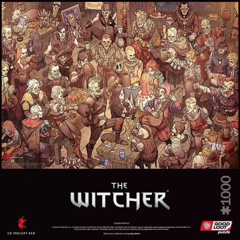 Good Loot Gaming Puzzle: The Witcher (Wiedźmin) Birthday, 1000 gab.
