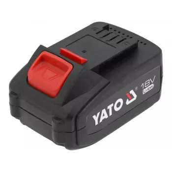 Akumulators bezvadu instrumentiem YATO YT-828463 — Li‑Ion 18V 4Ah, sarkans, uzlādes indikators