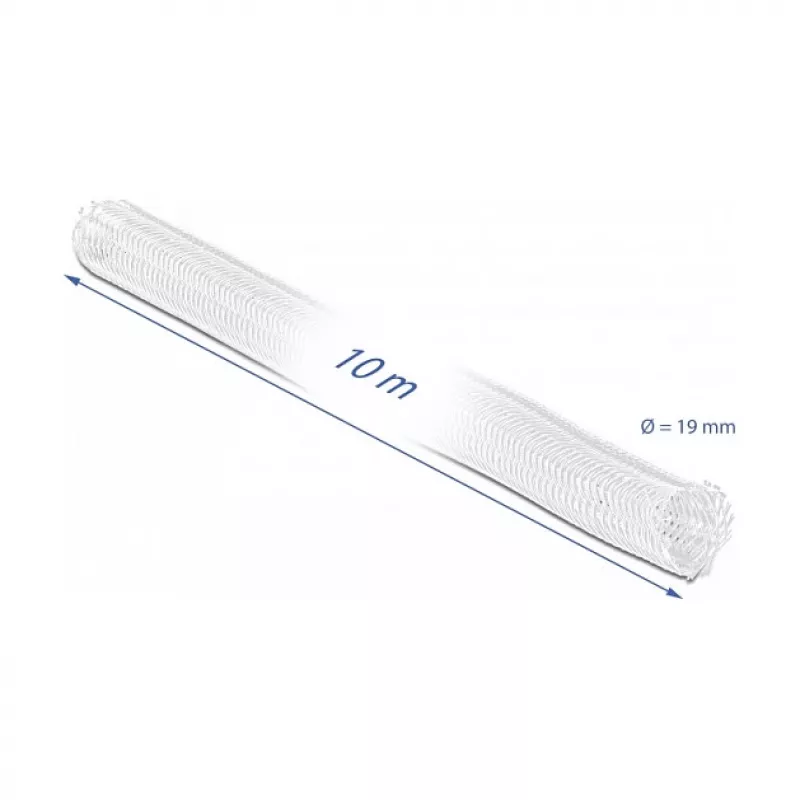 Pīts uzmavas DeLOCK 20819 10 m x 19 mm balta
