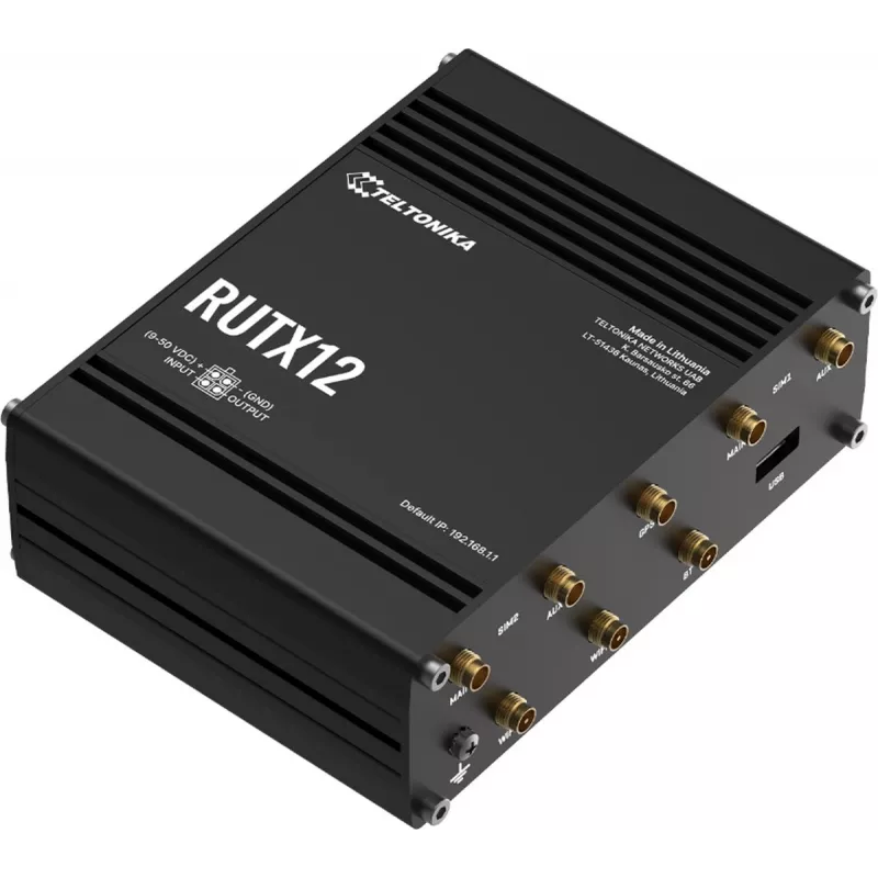 Teltonika RUTX12DUAL LTE CAT 6 Industrial Cellular Router