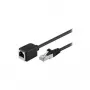 Wentronic Goobay CAT 5e pagarinātāja kabelis F/UTP, melns, 3 m - vara materiāls, RJ45 spraudnis (8P8C) RJ45 ligzda (8P8C) (91883)