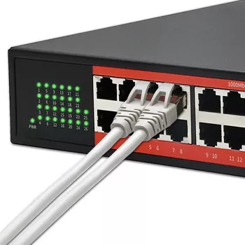 Tīkla slēdzis QOLTEC Gigabit Ethernet PoE 24xRJ45 2xSFP