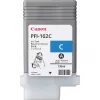 Tintes kasetne Canon PFI-102C ciāna – saderīga lielformāta Canon printeriem, 130 ml ietilpība