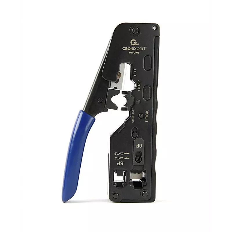 Presēšanas knaibles GEMBIRD T-WC-06 RJ45, RJ12 un RJ11 savienotājiem