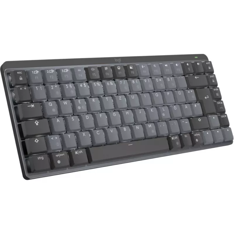 MX Mechanical Mini minimālistiska bezvadu apgaismota tastatūra - GRAPHITE - DEU - CLICKY Bezvadu 1 USB