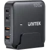 Unitek darbvirsmas lādētājs P1229ABK01-EU 100W ar 2× USB-A un 2× USB-C