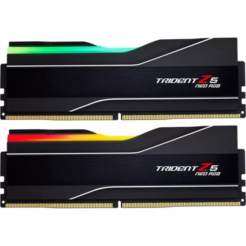 DIMM 32 GB DDR5-6400 (2x 16 GB) Dual-Kit, Arbeitsspeicher schwarz, F5-6400J3039G16GX2-TZ5NR, Trident Z5 Neo RGB, AMD EXPO