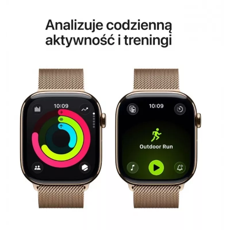 Apple Watch GPS + Cellular 46mm zelta titāna korpuss zelta Milānas cilpa S/M