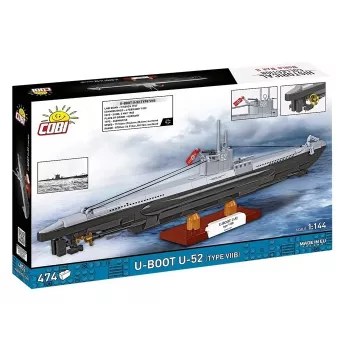 Konstrukciju komplekts Cobi U-Boot U-52 — 474 detaļu modeļu komplekts