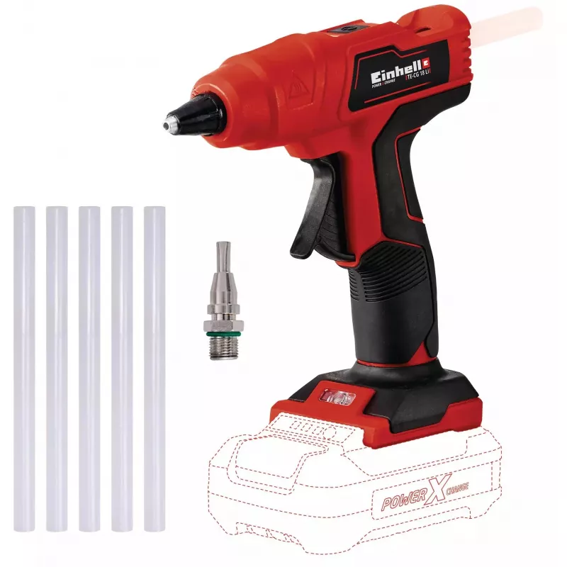 Einhell 4522200 karstās līmes pistole, melns/sarkans