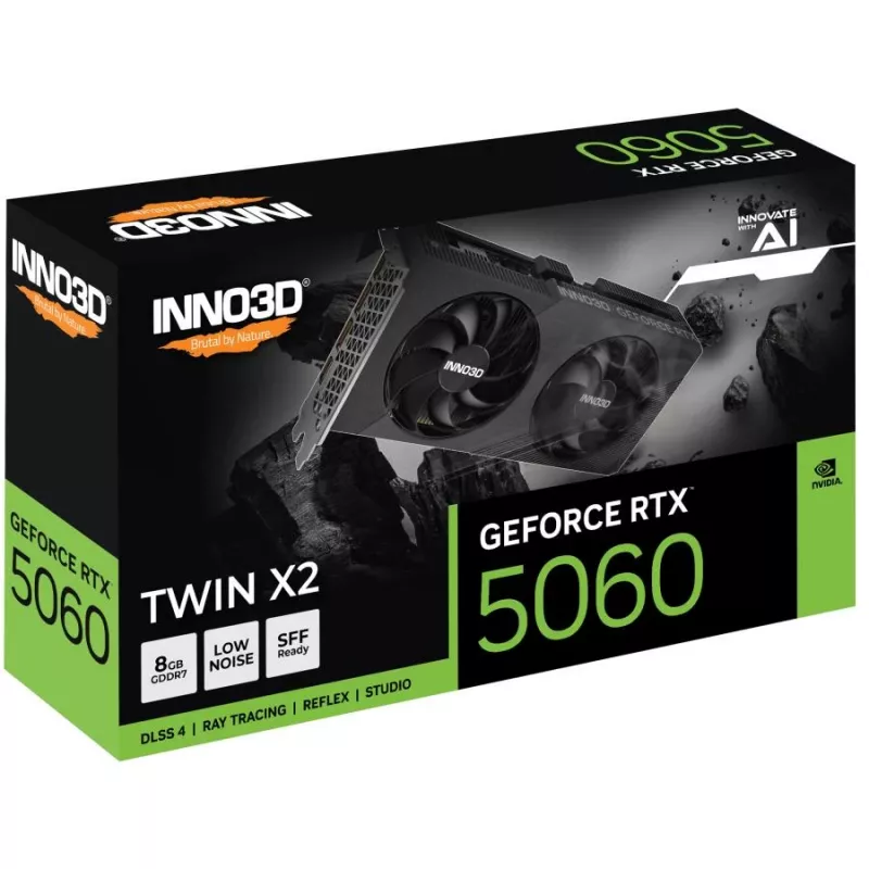 INNO3D GeForce RTX 5060 TWIN X2 OC 8GB grafikas karte